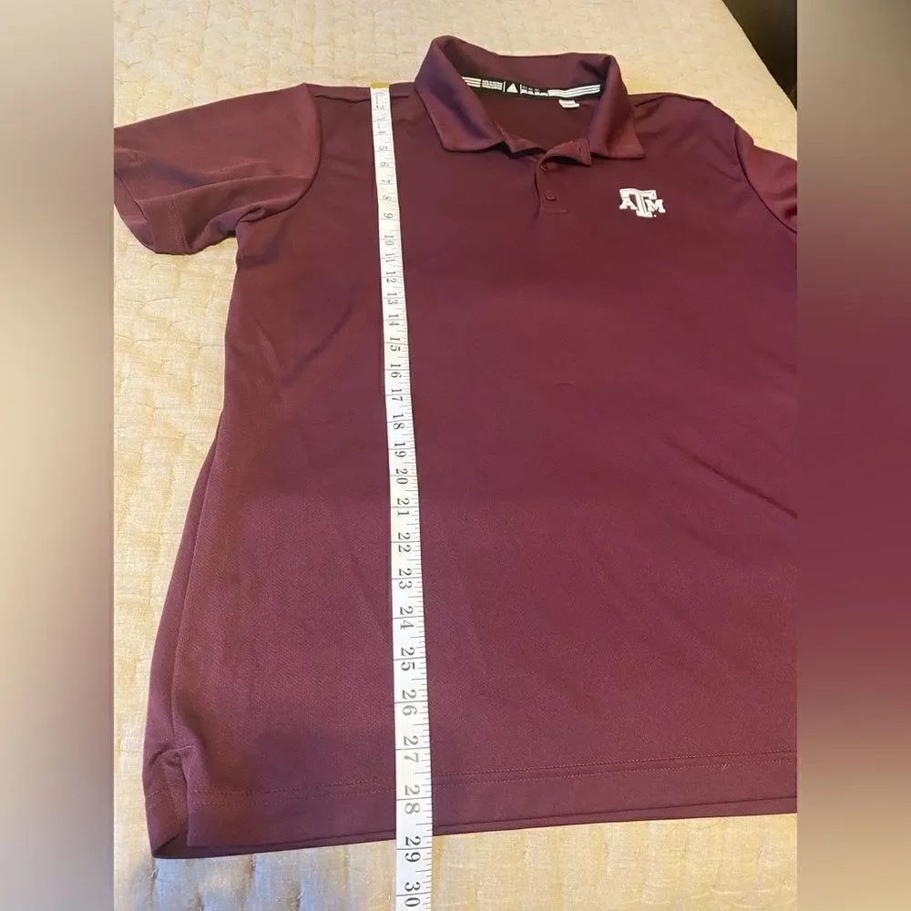 Men’s Adidas Maroon A&M Polo Shirt - Size XXL